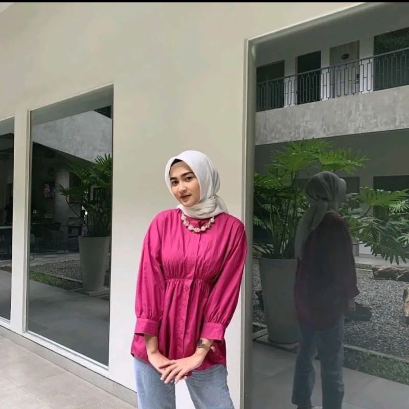 Alya Shirt Kemeja Wanita Oversize / Kemeja Wanita