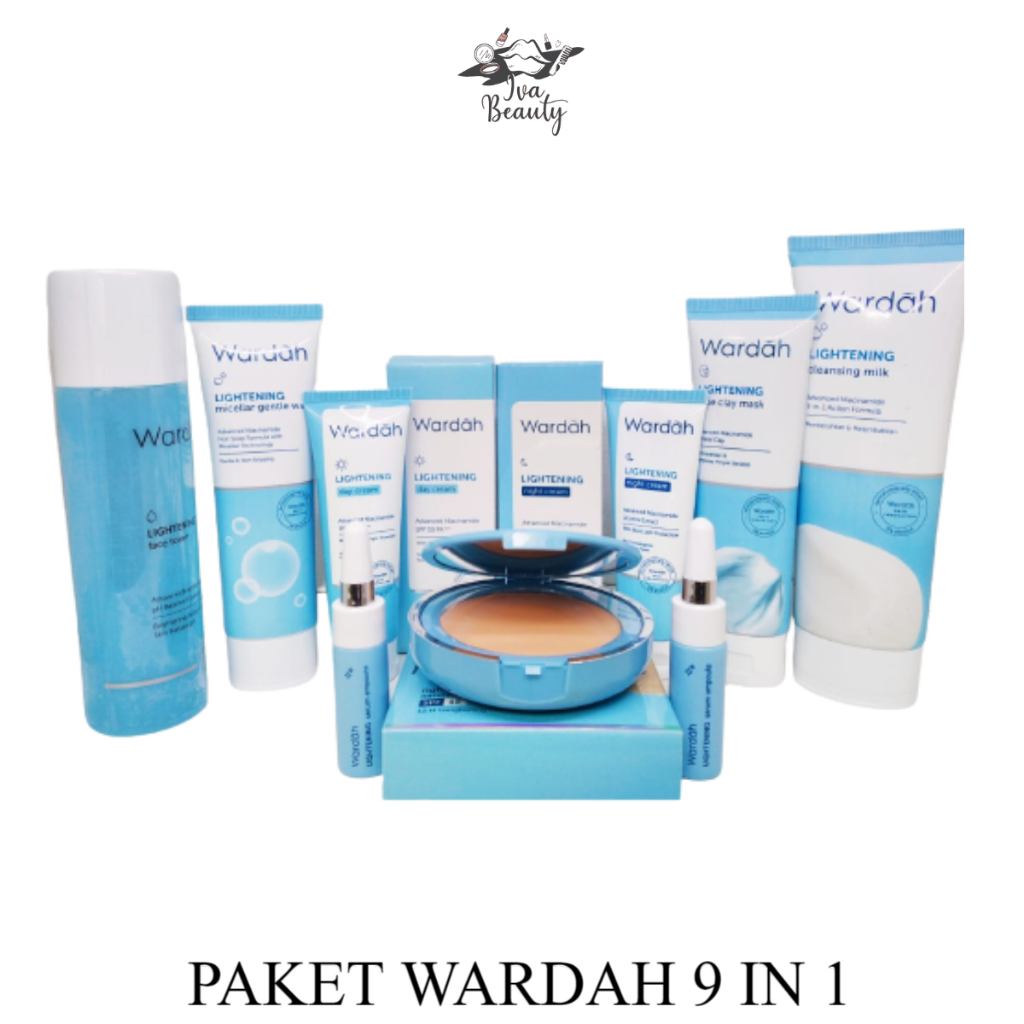 Iva Beauty Wardah Paket Skincare Lightening Paket wardah untuk kulit kusam Wardah