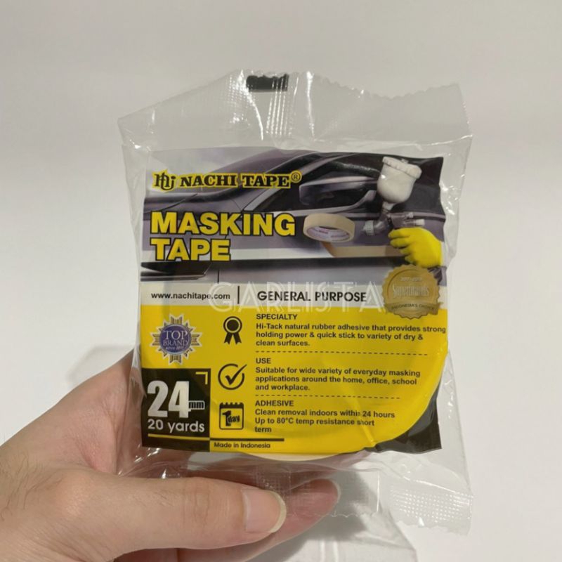 

Isolasi Kertas Masking Tape Nachi 24mm 1 Inch