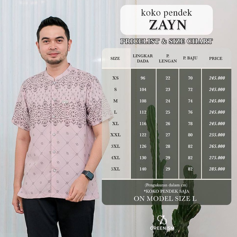 Greenism Sarimbit Motif Zayna &amp; Zayn (Black) Quality Premium Syari'i -  Family Set Sarimbit Greenism