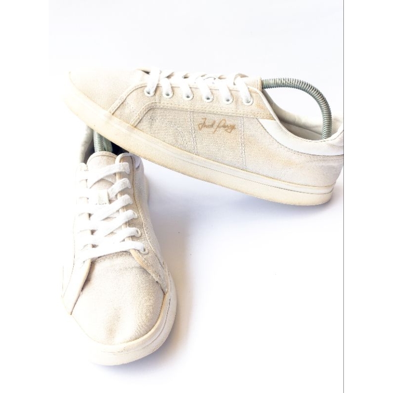 Sepatu Sneakers Fred Perry White Canvas Original (Preloved) (Second)