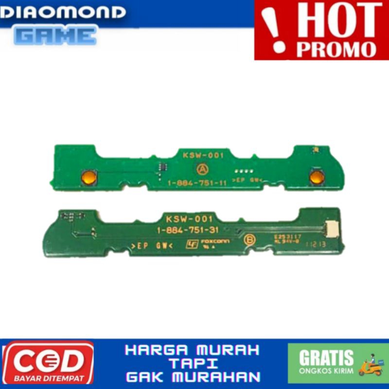 Tombol reset ps3 slim seri.30xxx papan board mesin reset power