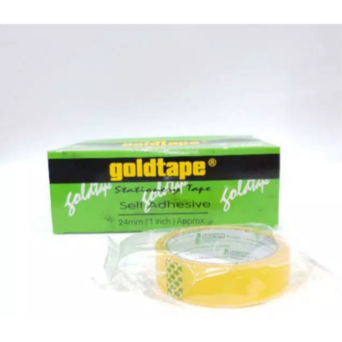 

(PCS) SOLASI PLASTIK GOLDTAPE 24 MM
