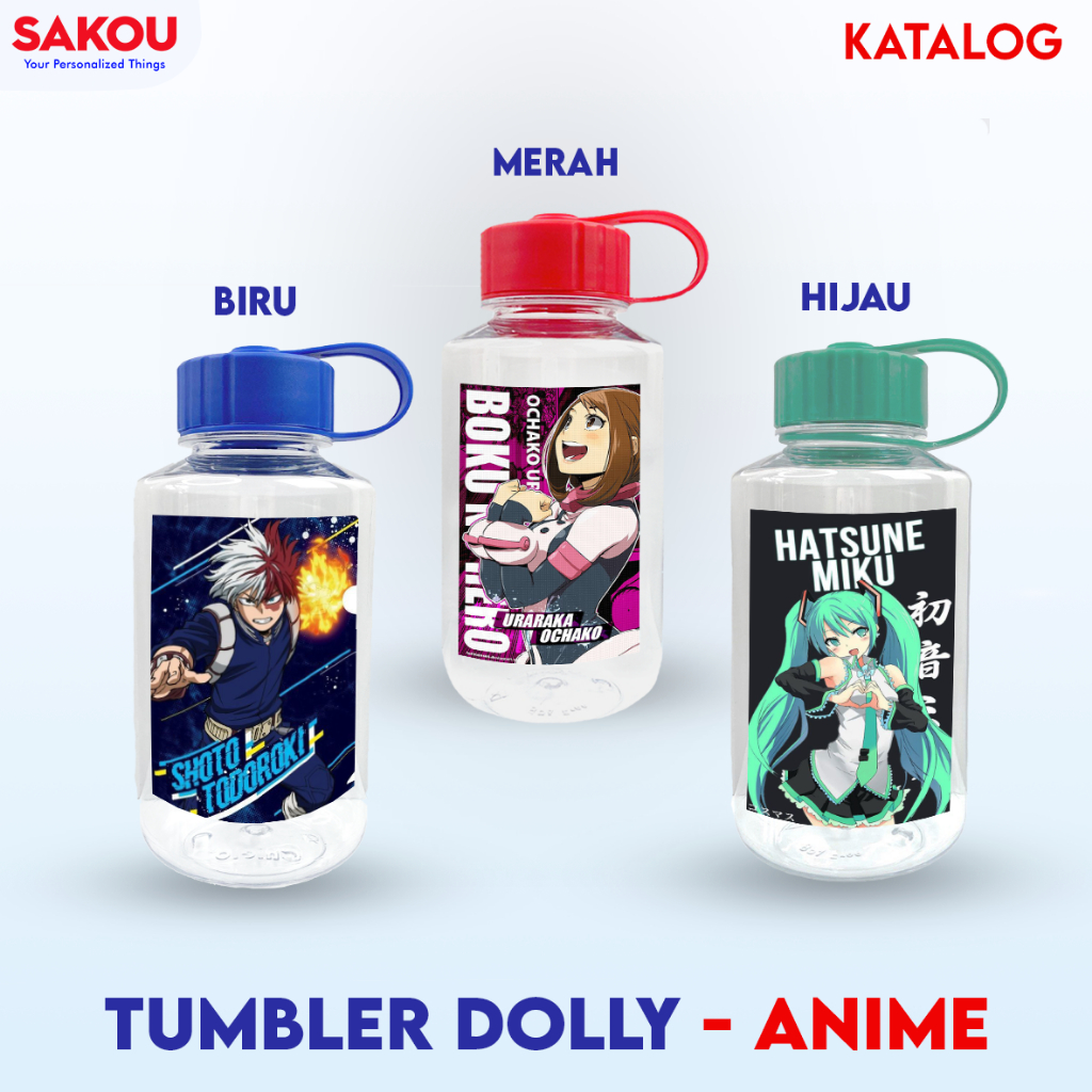 Katalog Tumbler Dolly Anime Botol Air Minum 1 Liter