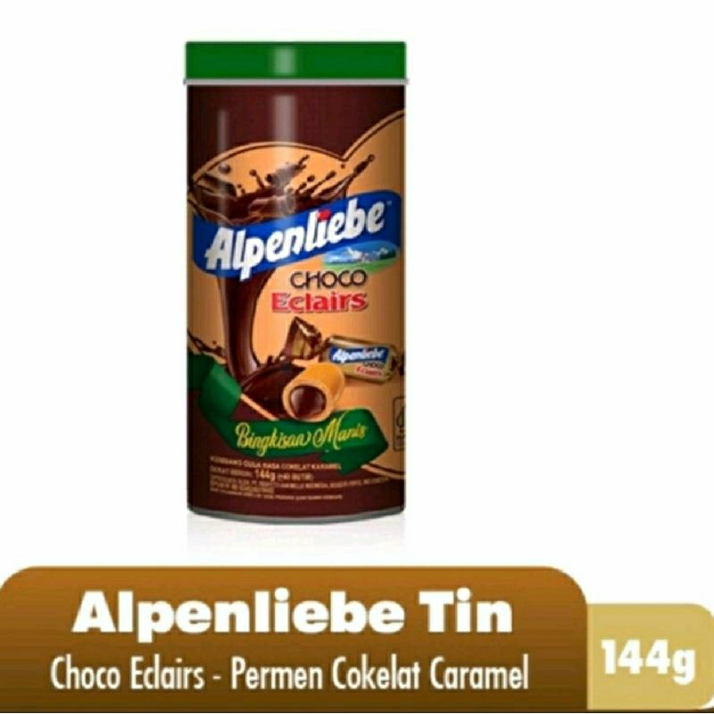 

Alpenliebe choco eclairs Tin 144gr kemasan kaleng