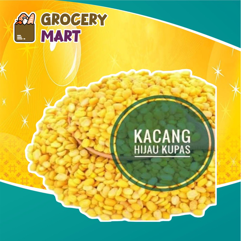 

Kacang Hijau Kupas 500gr / Kacang Ijo Kupas