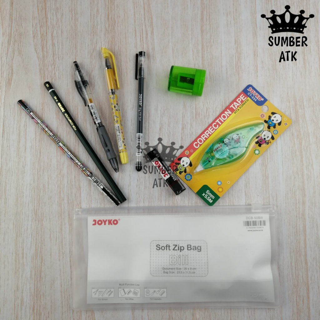 

AT PAKET Gel Pen dan Pensil ATK SET - SUMBER ATK