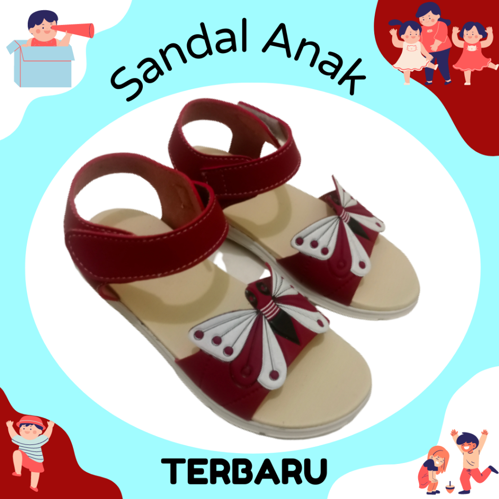 Sandal anak Perempuan Model Terbaru Size 31-35