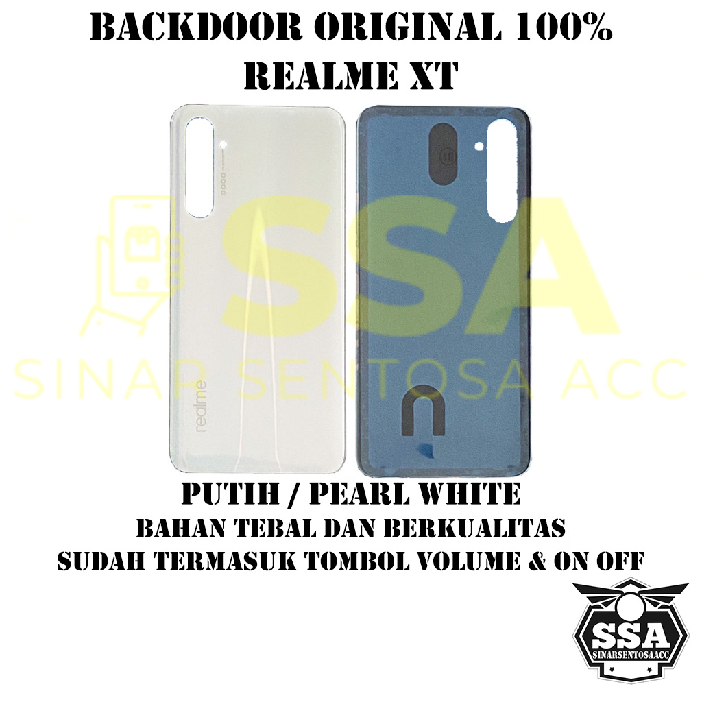 Backdoor Original 100% Realme XT Tutup Baterai Tutup Belakang Backcover Back cover Real Me XT RealmeXT X T