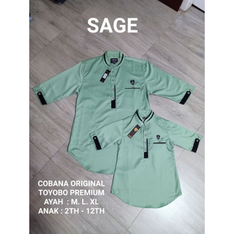 Alburaq28 - Baju Koko Couple Ayah Dan Anak Warna Sage Baju Koko Kurta Pakistan Sage green