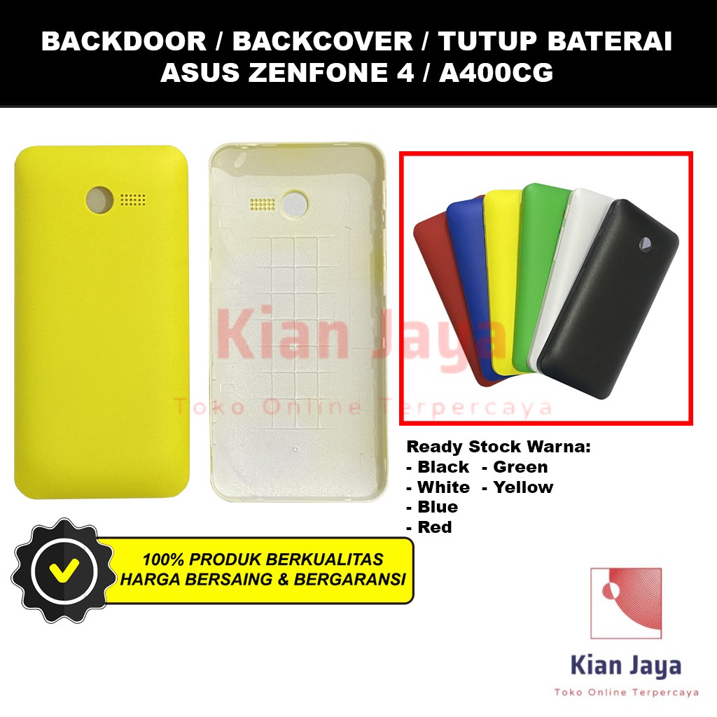 Backdoor Asus Zenfone 4 / A400CG Back Cover Tutup Belakang Baterai Cassing Casing Backcase Original