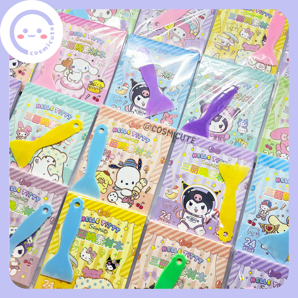 

Stiker Book Mini Sanrio dengan Spatula / Mini Sticker Aesthetic Sanrio Edition 24 Lembar / Stiker Book Mini Sanrio