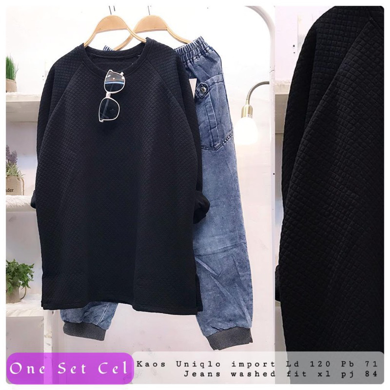 One set kaos uniqlo