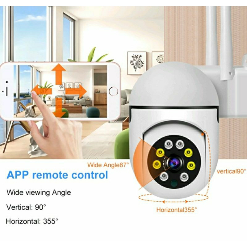 IP CCTV KAMERA V380 PTZ MINI 8MP CCTV WIRELESS HASIL TERJAMIN