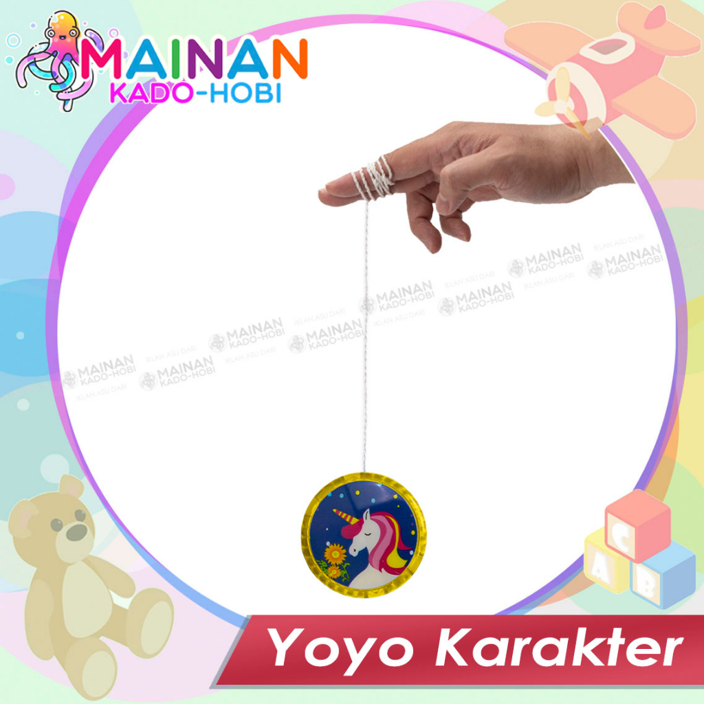 MAINAN YOYO KARAKTER UNICORN KUDA PONY