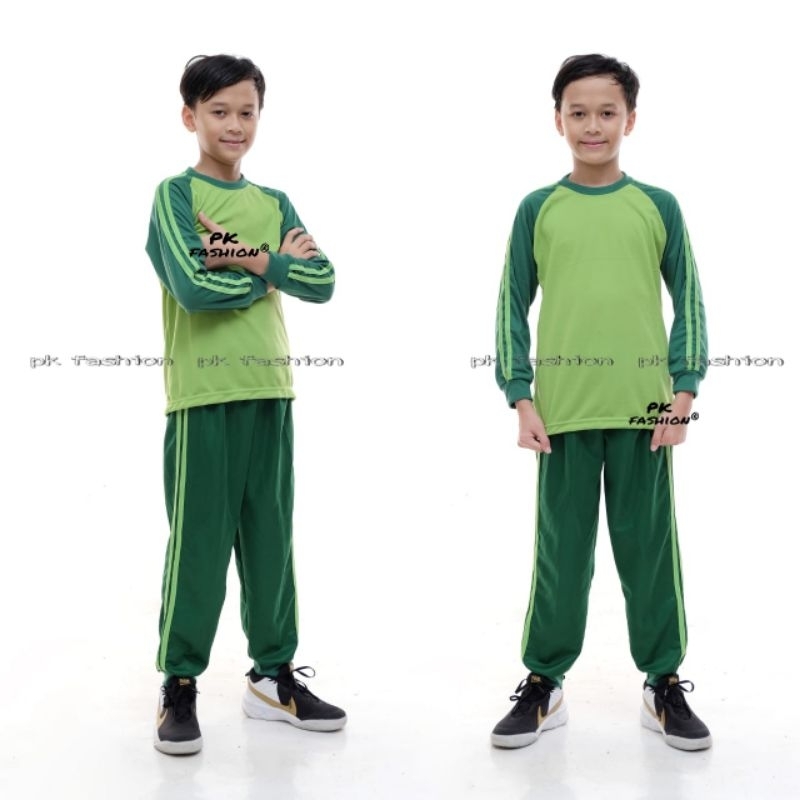 seragam olahraga anak sd lengan panjang || baju olahraga anak sd || setelan kaos olahraga anak sd ||