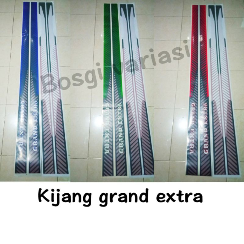 Stiker kijang grand extra 1.5 Long / sticker kijang grand extra long kijang grand 1.5 / stiker mobil