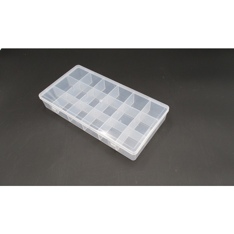 Kotak Penyimpanan Perhiasan Organizer Plastic Jewelry Box - AL85 - Transparent