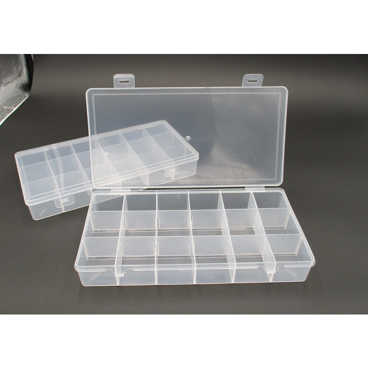 Kotak Penyimpanan Perhiasan Organizer Plastic Jewelry Box - AL85 - Transparent