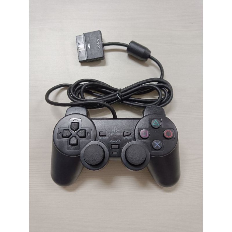 STIK PS2 OP KABEL SERAT STIK PS2 ORI PABRIK HITAM KABEL ORI SERAT