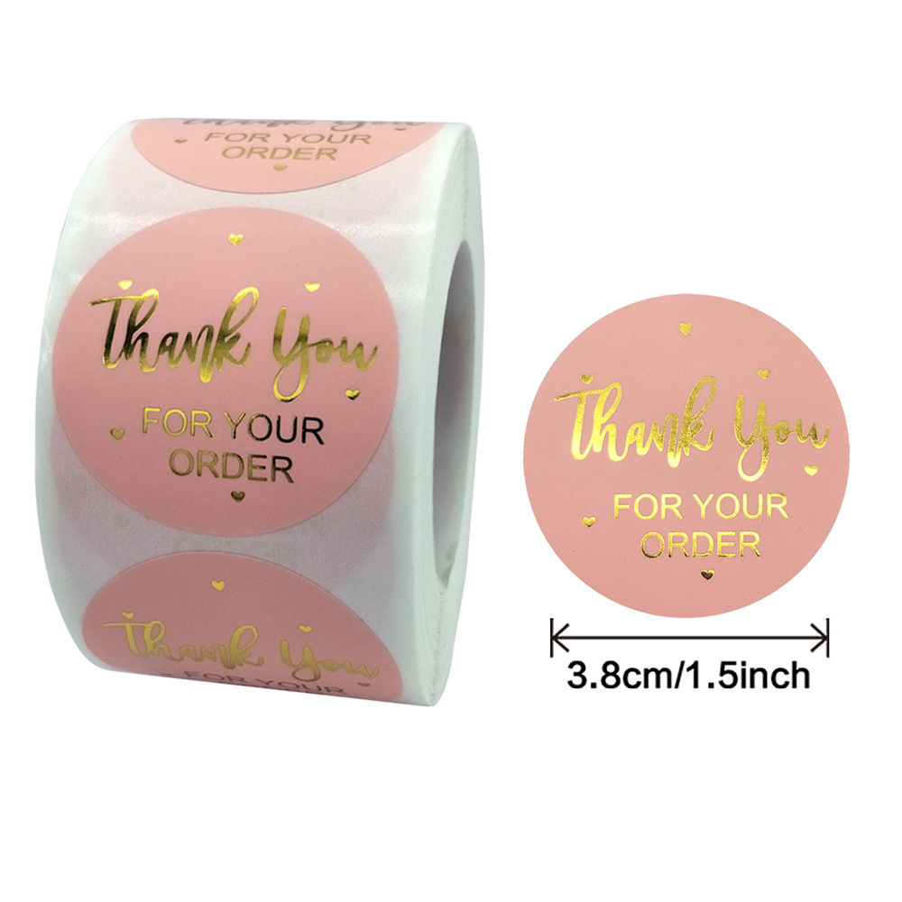 

[DZ] ST609 - 38mm 3.8cm Besar 500 PCS / 1 Roll Stiker Terima Kasih / Sticker Thank You