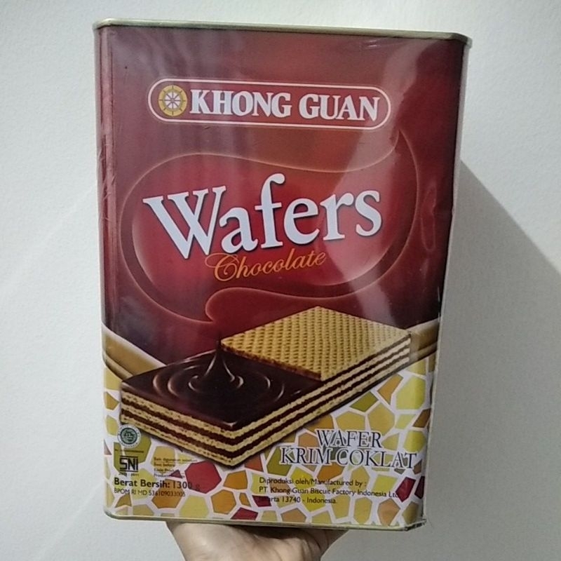 

Khong Guan Wafer Kaleng/Khong Guan Wafers Chocolate 1300gram