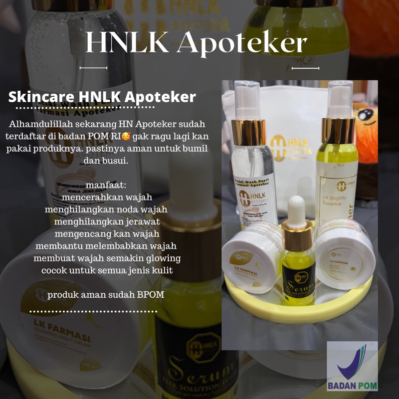 Skincare HNLK Apoteker BPOM