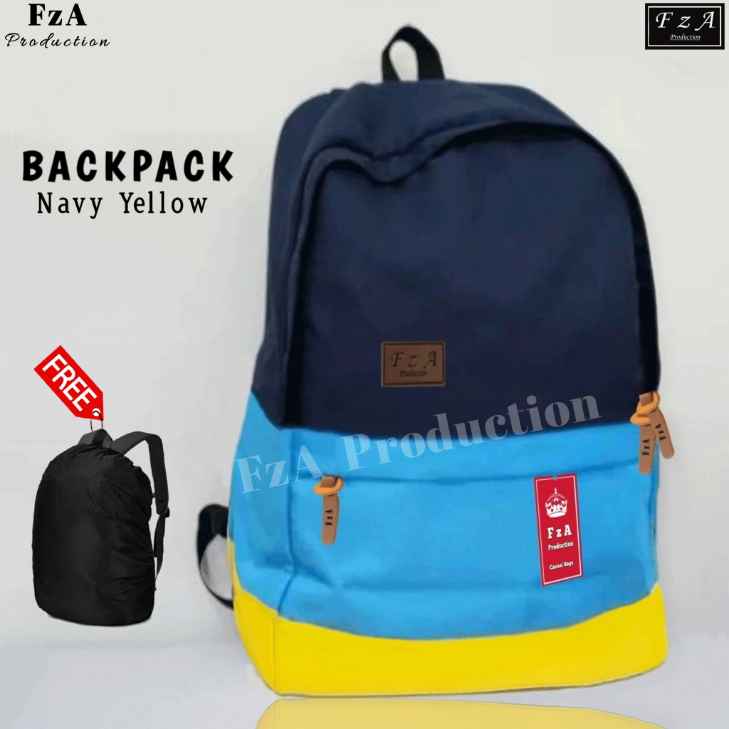 FzA Official - Tas Ransel Distro Original Casual pria Wanita / Tas Ransel Laptop / Backpack Sekolah Kuliah Distro Original Tas Punggung Laptop - NYRC