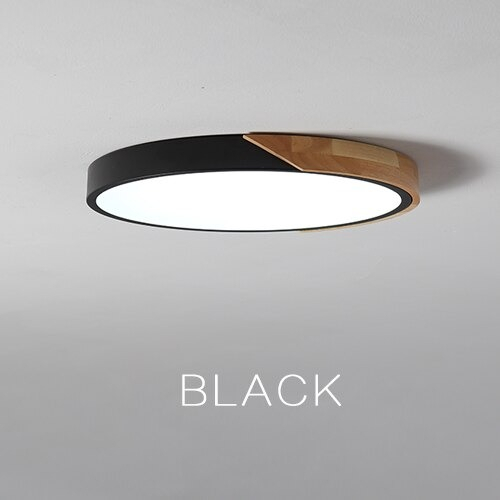 Lampu LED Plafon Modern Ceiling Light 24W 30cm Cool White - XD123A - Black