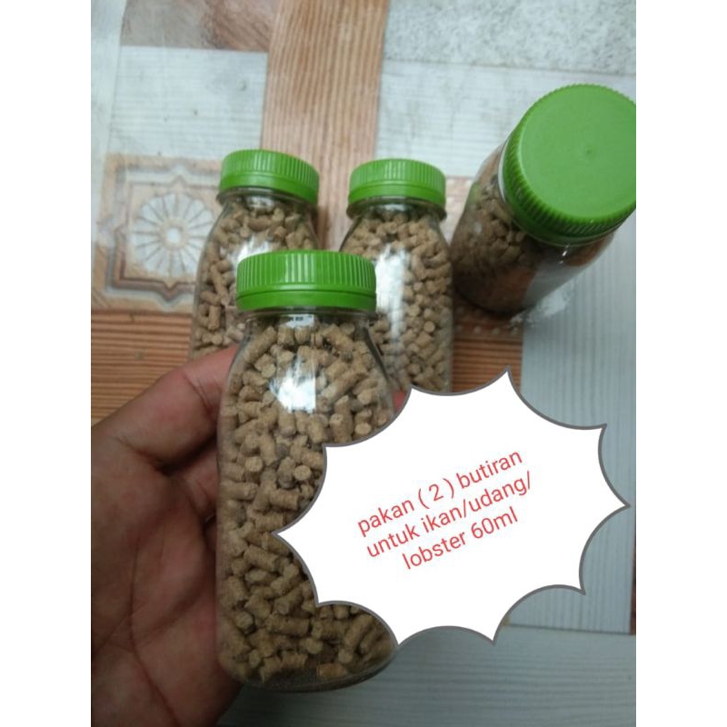 pelet tenggelam / pelet terapung / pelet bubuk / ukuran 60ml