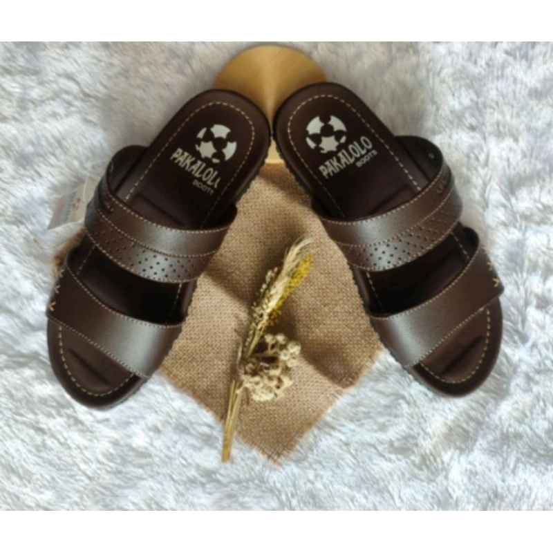 SANDAL PAKALOLO BOOTS KULIT/SANDAL JEPIT PRIA/SANDAL KULIT