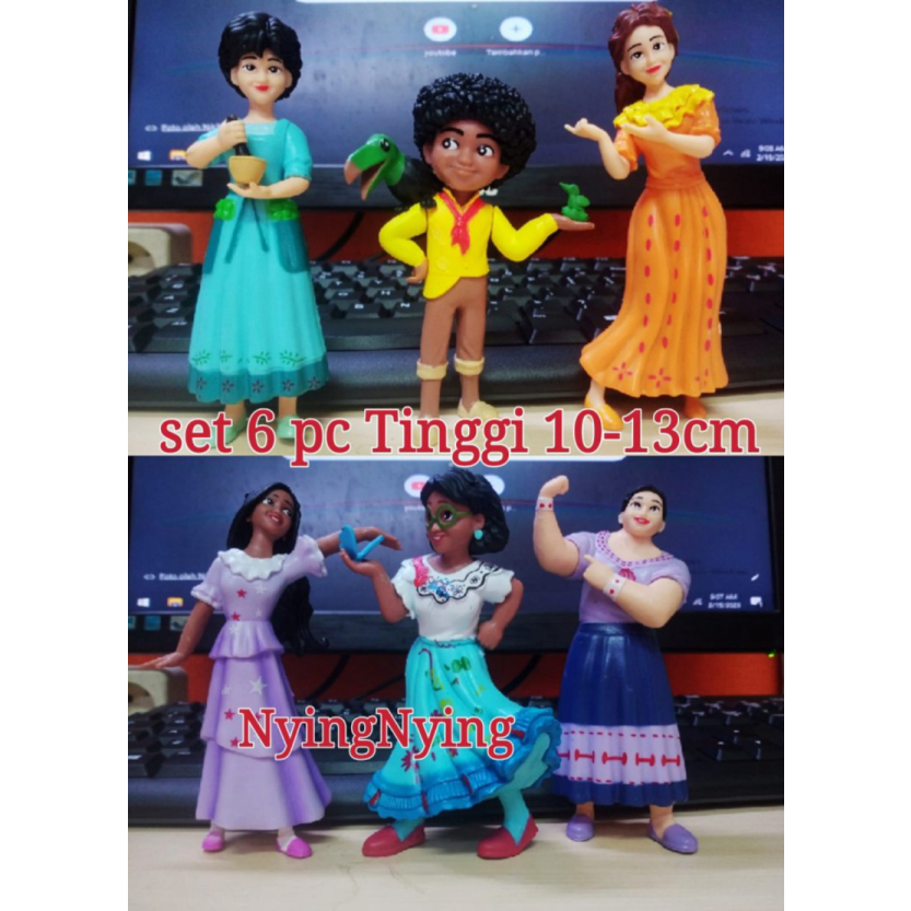 

Unik Figure Disney Encanto Movie set 6 The Madrigals Magic Family Topper Diskon