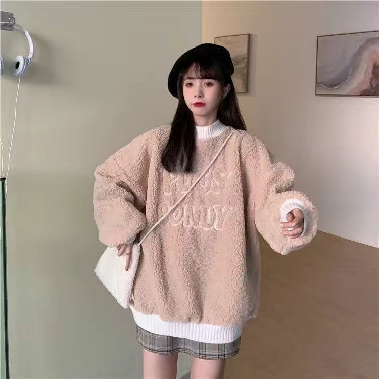 IMPORT PUCS WOMAN WINTER WOOL SWEATER MANTEL WANITA MUSIM DINGIN