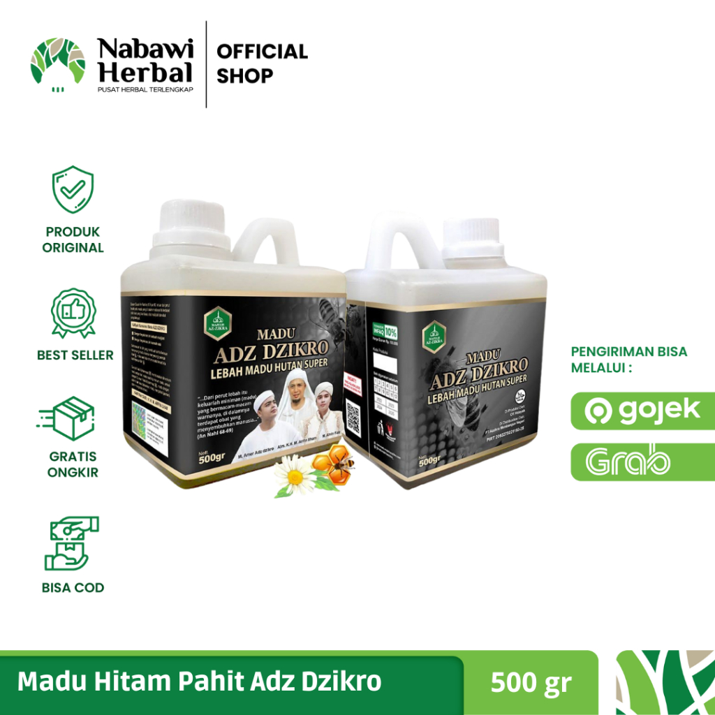 

Madu Adz Dzikro Hutan Hitam Pahit Az Zikra Azzikra 500gr