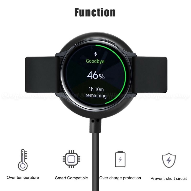 Dock Portable Charger Samsung Galaxy Watch 5 4 3 Classic / Pro / Active 1 &amp; 2 Kabel Charger