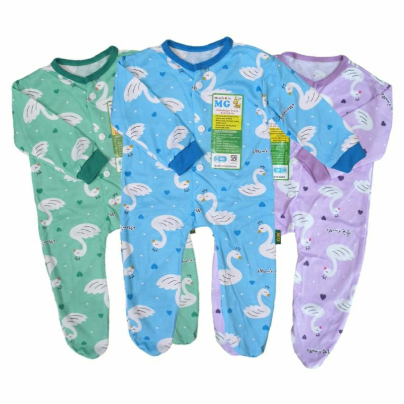 Jumper Panjang MG Miyo Newborn (0-5 Bulan) SNI - Print Anti Alergi, Baju Kodok JUMPER MG