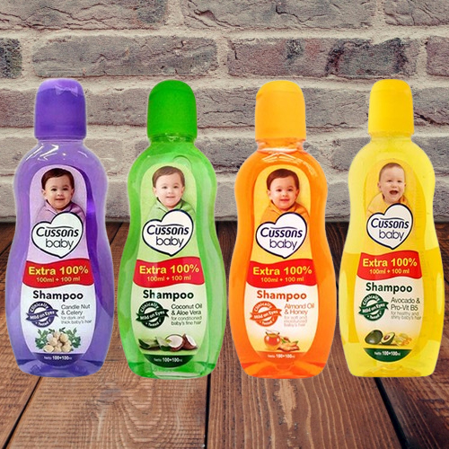 CUSSONS Baby Shampoo 100ml + 100ml Candlenut, Avocado, Almond Oil, Coconut