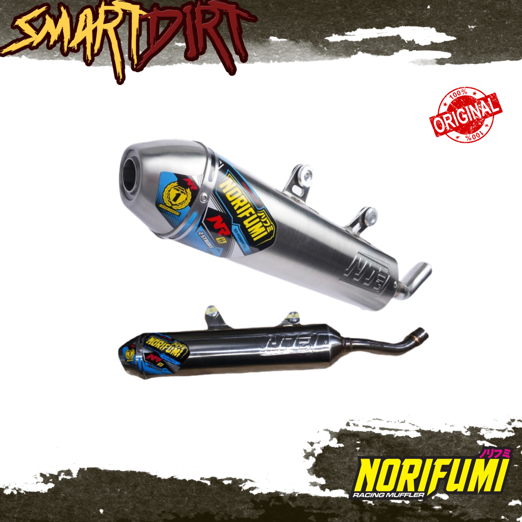 KNALPOT MOTOR NORIFUMI NR SS 2TAK SLIP ON YZ 250X 20-22 NORIFUMI ORI