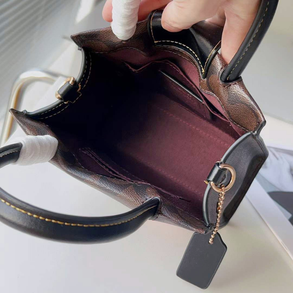 Coach Mini Cally Crossbody In Signature Canvas With Ski Patches CE593 CG274 CC421