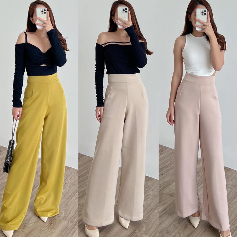 Long Cullote Highwaist Pants