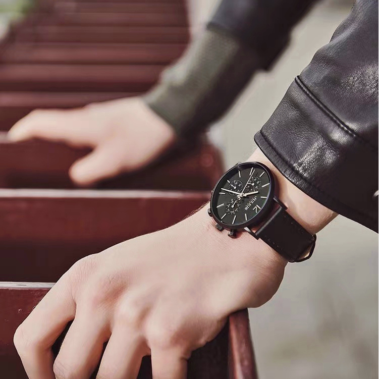 Jam Tangan Tahan Air Pria JULIUS dengan Kalender. JAH-101