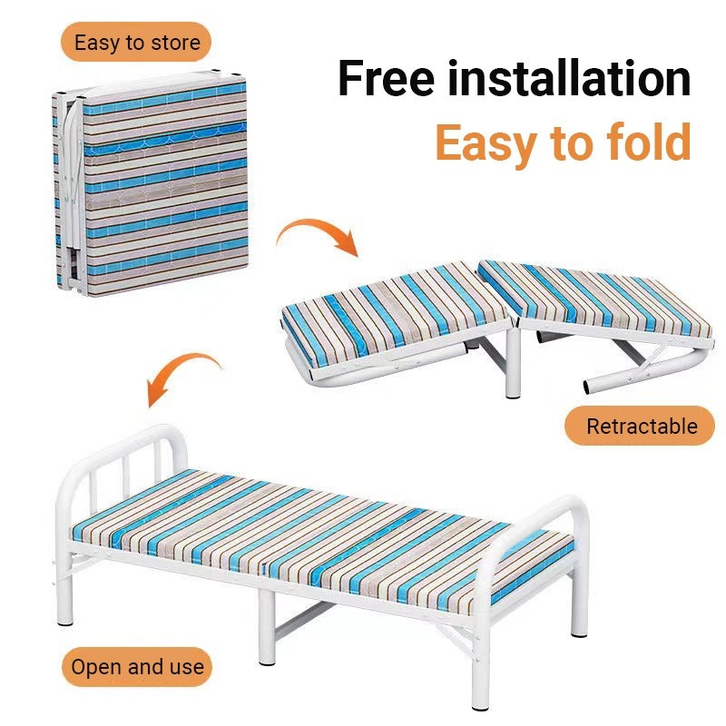 PROMO COD Ranjang Lipat besi ZDC-1 Tempat tidur lipat multifungsi portable Folding Bed [sudah dirakit]