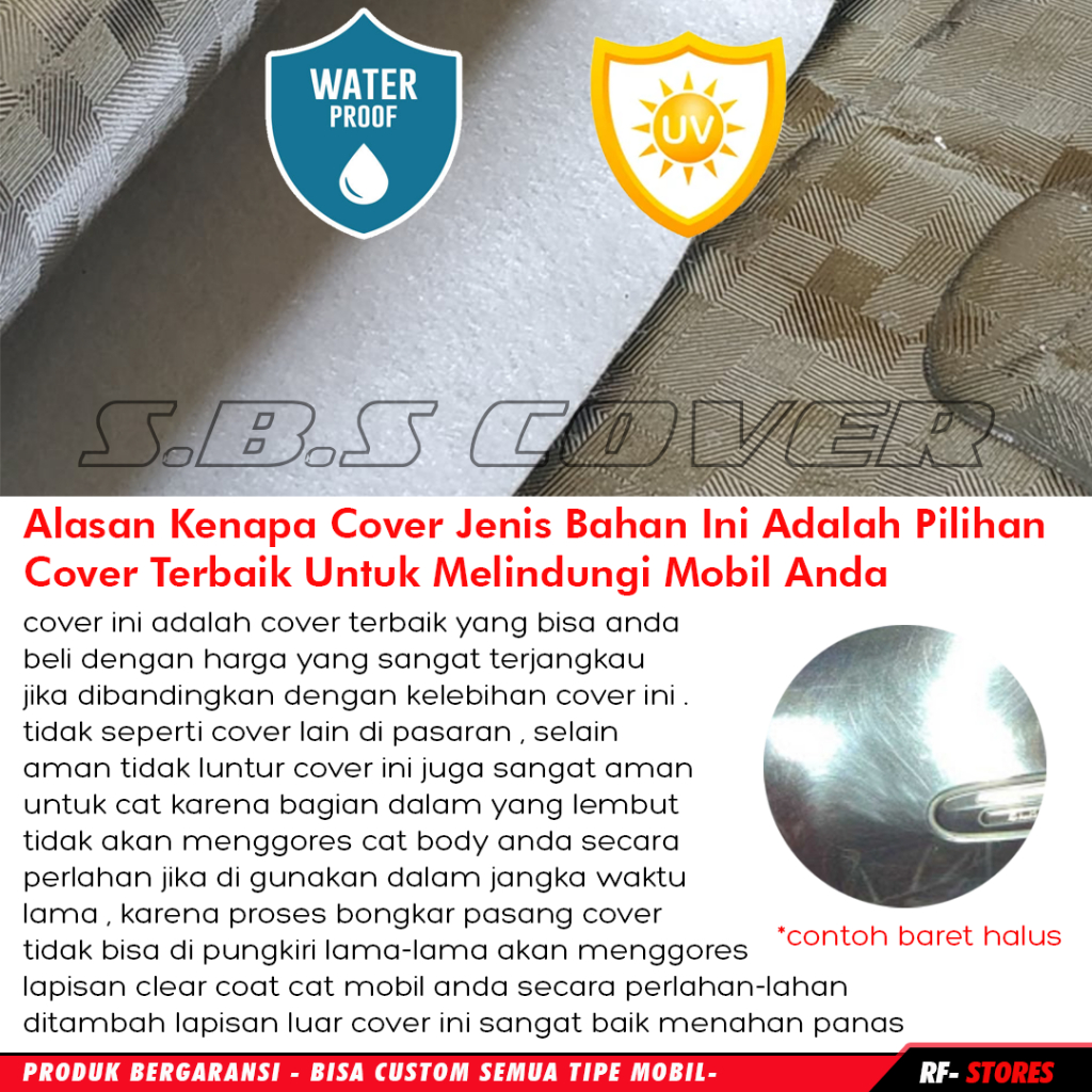 Body Cover Mobil ignis Sarung Mobil ignis outdoor premium anti air dan panas avanza xenia calya sigra mobilio hrv rush agya ayla brio