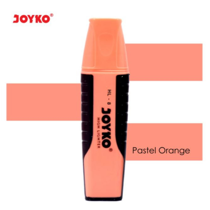 

Highlighter Highliter Penanda Berwarna Joyko Warna PASTEL ORANGE PASTEL HL 8