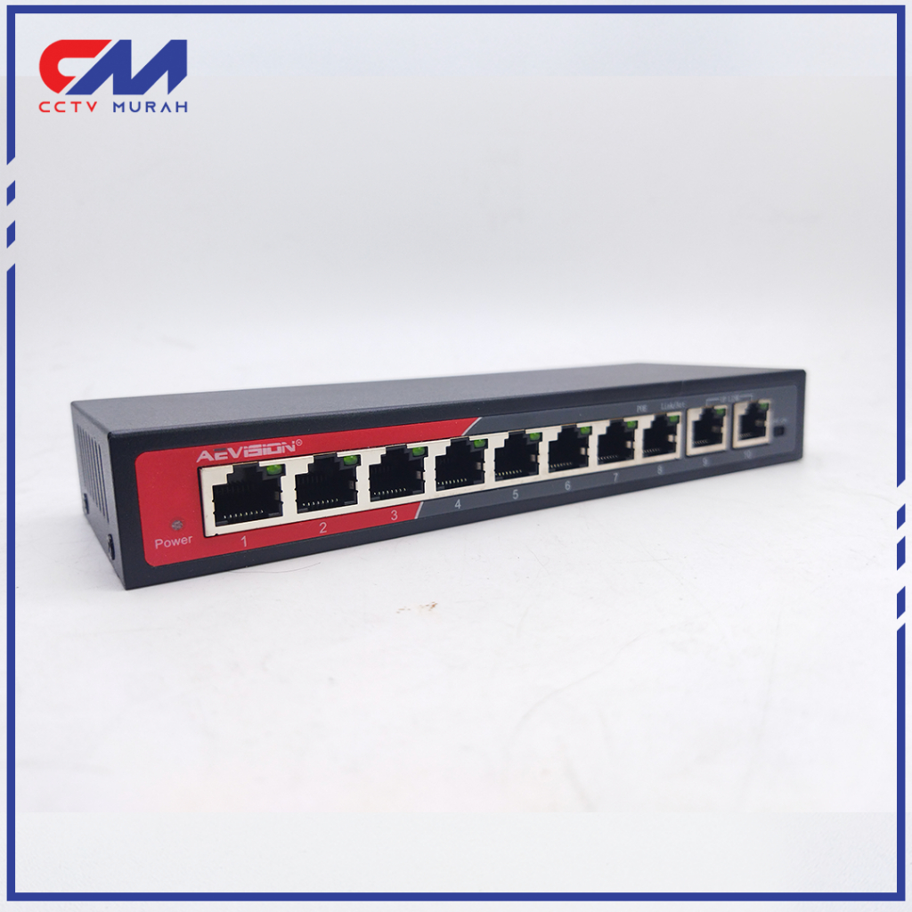 POE Switch  HUB POE 8+2 PORT || POE SWITCH 8 PORT untuk Camera CCTV IP