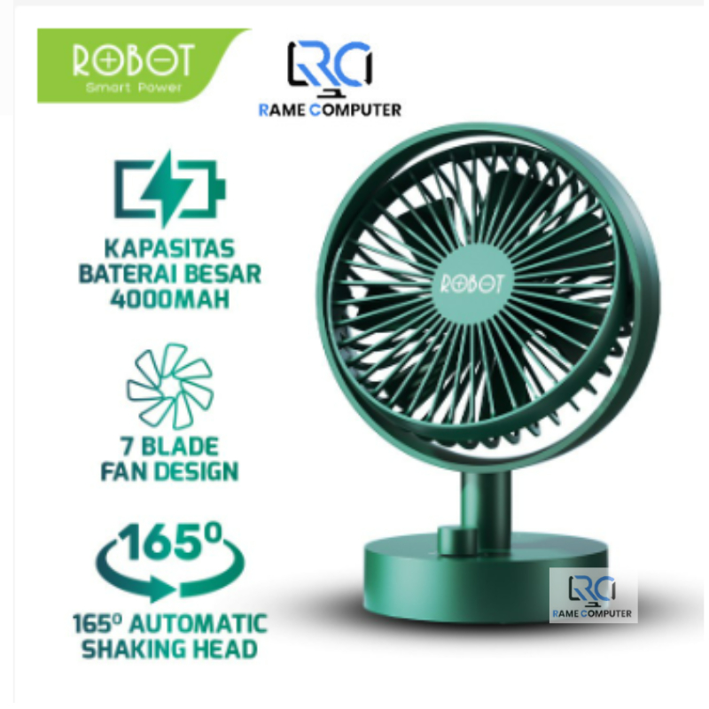 ROBOT RT-BF18 Mini Desktop Fan Kipas Meja Mini Portable ORIGINAL