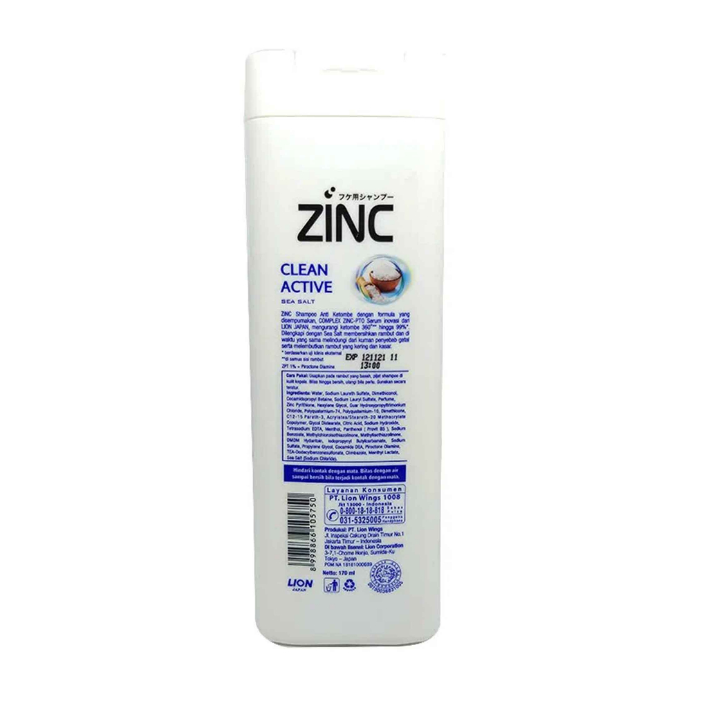 Sampo Zinc / Clean Active / Sea Salt / 170ml