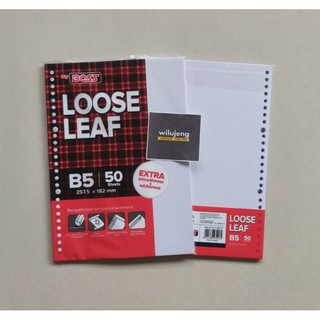 

Loose Leaf Big Boss B5 , 26 Holes - Garis isi 100/50 Lembar