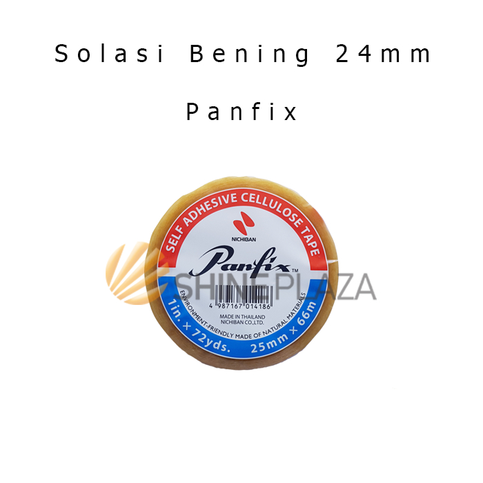 

Panfix Solasi Selotip Bening 24mm - Isolasi Solatip Panfix 1 Inch x 72 Yard