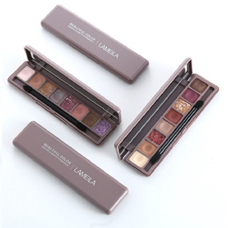 LAMEILA 3600 Eyeshadow Korean Palette 9 Warna Pigmented Matte and Glitter Korean